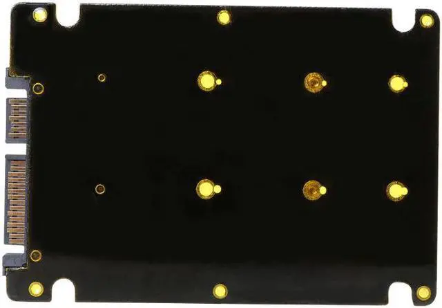 Alt view image 2 of 5 - Pcie mSATA SSD to 2.5 inch SATA3 Adapter Card with Case 7 mm Thickness black