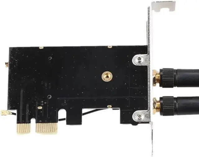 Alt view image 3 of 5 - Card to pciE-1X to NGFF-Ekey PCIE Laptop Pc WIFI WLAN Card Adapter Dual Antenna Adapter Board
