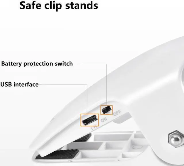 Alt view image 3 of 5 - On Reading Light 28 LED Rechargeable Book Light with 3 Color x 3 Brightness Eye Protection Kids Desk Lamp Touch Control Lig