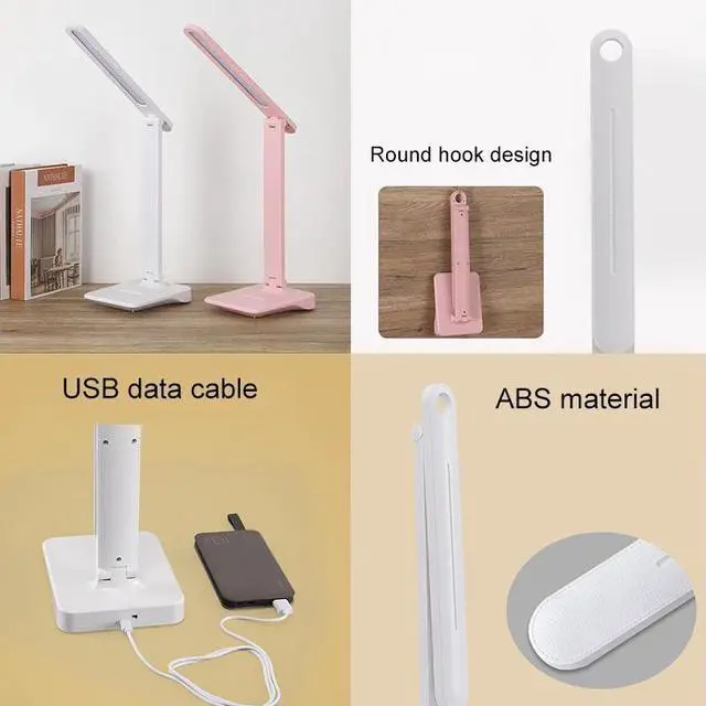 Alt view image 5 of 5 - 2020 New 4000mah 2000mah LED Desk Lamp 3 Mode Lighting Brightness Rechargeable USB Learning Table Lamp for Study ZZD0017