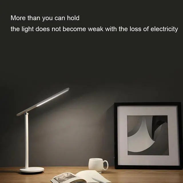 Alt view image 3 of 5 - 2500mAh Stepless Dimmable Desk Reading Light Foldable Rotatable LED Table Lamp DC 5V USB Charging Port Timing Desk Lamp