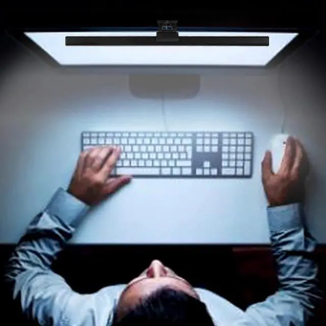 Alt view image 2 of 5 - Screenbar LED Desk Lamp PC Computer Laptop Screen Bar Hanging Light Table Lamp USB Battery Reading Light For LCD Monitor