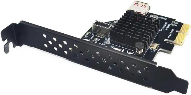 Alt view image 4 of 5 - USB 3.1 USB 2.0 Pcie Pci Express Card Adapter Pci-e Expansion Card Front Panel Socket for Motherboard