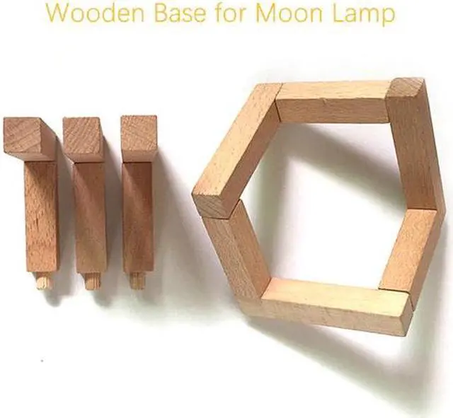 Alt view image 5 of 5 - 3D Print Moon lamp Moon light USB LED Rechargeable Novelty Touch Sensor Table Desk lamp Creative Night light Decor Birthday Gift