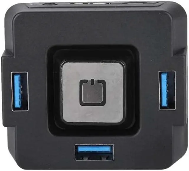 Alt view image 3 of 5 - Desktop PC Switch 3 Port USB 3.0 With Audio Sould Computer Switch External Power Switch Reset Button Plug and Play