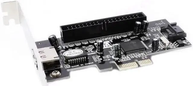 Alt view image 2 of 5 - PCI-e PCI Express Controller Card IDE SATA eSATA Internal External Raid Adapter