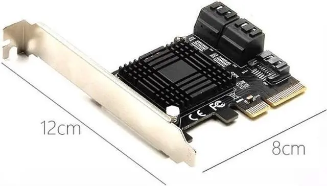 Alt view image 3 of 5 - to 5-Port SATA3.0 Expansion Card Computer Chassis Adapter Card JMB585 Chip