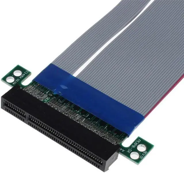 Alt view image 4 of 4 - Adapter Cable PCI-E Express 8X Riser Card Extender Extension Flexible Cord Ribbon Cable 2018 drop shipping