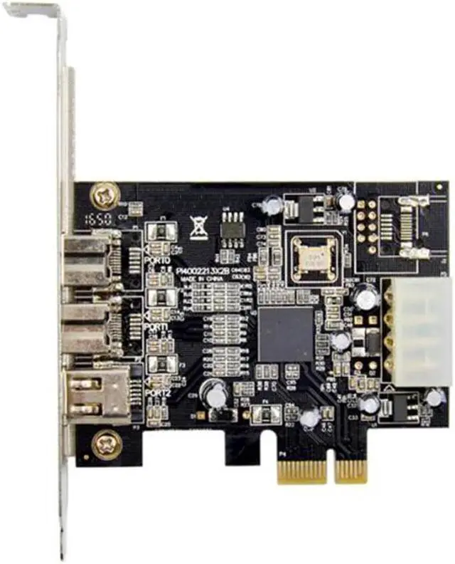 Alt view image 2 of 5 - Express 3 Port Video Capture Expansion Card Firewire XIO2213AZAY Chipset 1394B 1394A e 1.1 X1 Card