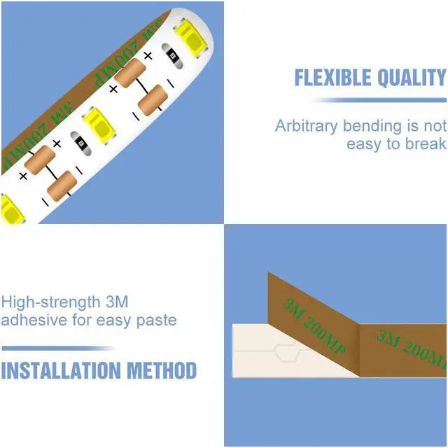 Alt view image 3 of 5 - 5M Vanity Mirror Light LED Hand Sweep Lamp Sensor USB 5V Dimmable Cosmetic Light Waterproof Bathroom Dressing Table Makeup Lamp
