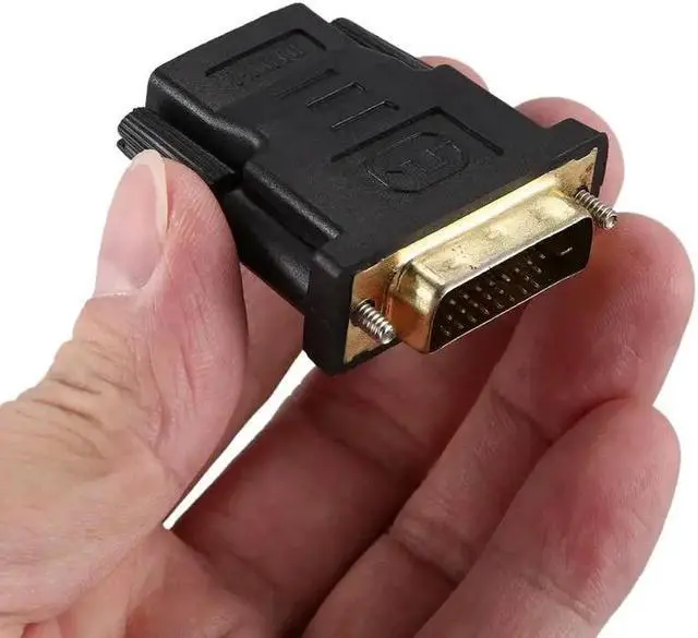 Alt view image 4 of 5 - Dual Link 24+1 Male to HDMI with Adapter Connector 1080P HDMI Male to VGA Female Adapter Video Converter 3.5mm