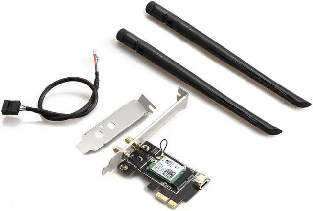 Alt view image 5 of 5 - 3000Mbps Wifi 6 dual band gigabit Wifi Adapter  AX200 PCI-X Wireless 2.4G/5Ghz Bluetooth 5.0 Network Card For PC Desktop
