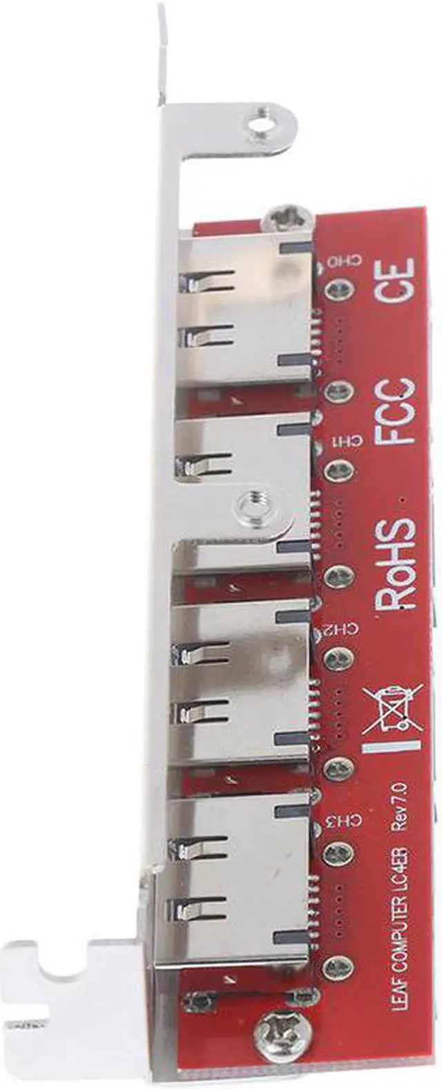 Alt view image 3 of 5 - 1pc SATA to eSATA ESATA to SATA Adapter Card two-way 4 Port PCI Bracket card