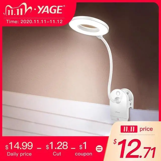 Main image of Wireless Table Lamp Study 3 Light Colors Touch 1200mAh Rechargeable LED Reading Desk Lamp USB Table Light Flexo Lamps Table Dimm