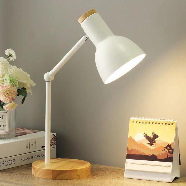 Alt view image 4 of 5 - Modern Table Lamp for Bedroom Bedside Lamp Nordic Led Desk Lamp Kids Student Study Reading Lamp Office Bureaulamp E27 US EU Plug
