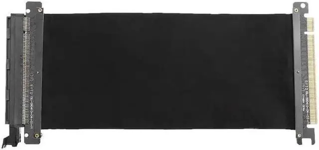 Alt view image 4 of 5 - 24cm PCI Express PCI-E 16X Flexible Cable Riser Card Extension Port Adapter Graphics Video Card Extend Cord For 1U 2U 3U Chassis