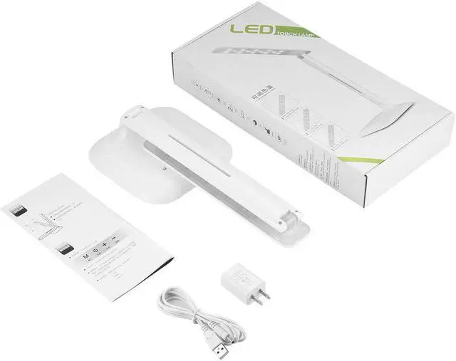 Main image of LED Desk Lamp with 5-Level Dimmer USB / Wall Charger Adjustable Dimmable Foldable Touch Control Eye Protection 4W