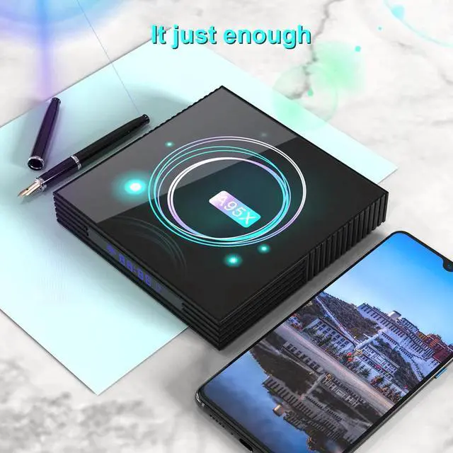Alt view image 5 of 5 - Smart TV Box Android 9.0  F3 Slim Amlogic S905X3 Quad core 4GB 64GB 8K HD 2.4/5.0G WiFi Google Media Player Android TV Box