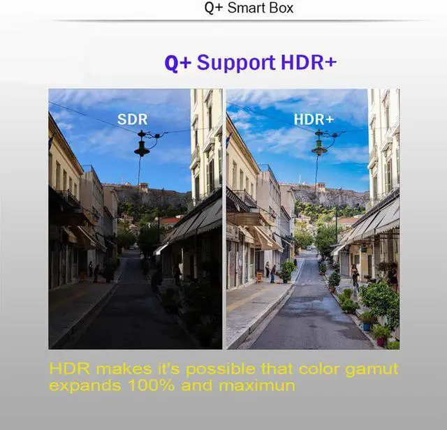 Alt view image 5 of 5 - Z Q PLUS Android 9.0 Smart TV Box 4GB RAM 32GB 64GB ROM Wifi 2.4GHz 6K H.265 Multimedia Player PK T95Q Qplus Set Top Box