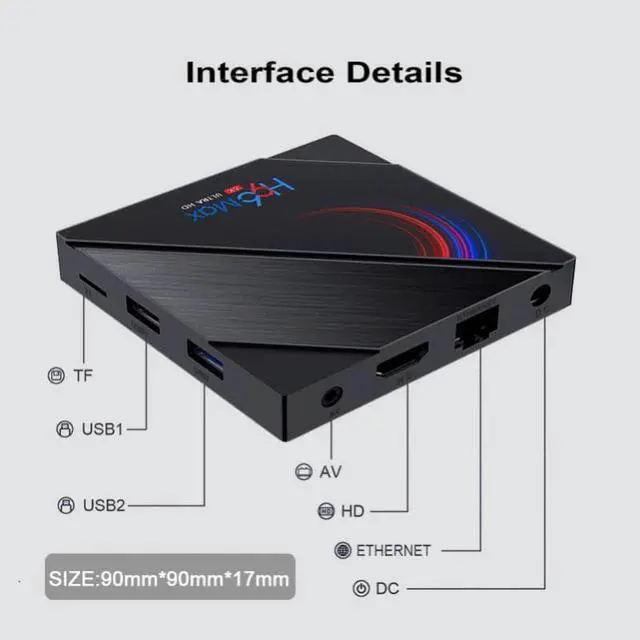 Alt view image 2 of 5 - Android 10.0 TV Box 5G Quad Core HD 6K HDMI WIFI Player 2+16G/4+32G/4+64G Quad-core 6K HD dual WiFi network set-top box
