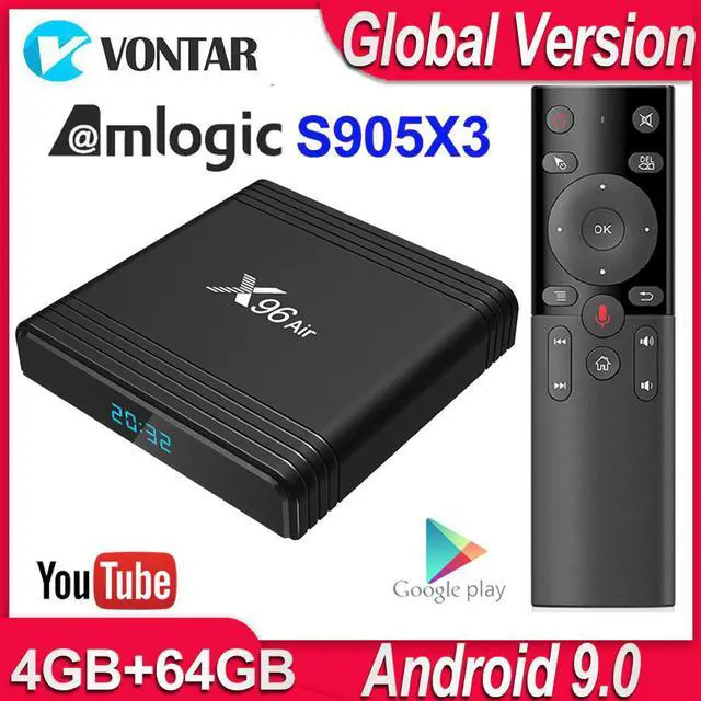 Main image of Air Android TV Box Android 9.0 Amlogic S905X3 Smart TV Box 4K Android Box 4GB 64GB Air Quad Core 2.4G&5G Wifi BT4.1 H.265