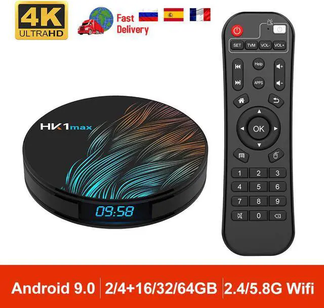 Main image of 9.0 HK1MAX Mini Smart TV Box 2.4G/5G Wifi Quad Core BT 4.0 Set Top Box Media Player Voice Control PK X96 HK1 MAX 2GB 4GB