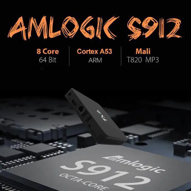 Alt view image 4 of 5 - Android Smart TV Box Amlogic S912 2GB 8GB 4K 60fps TVBox 2.4G Wifi 1000M Google Assistant Voice tanix  tv box