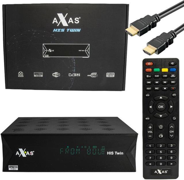 Alt view image 3 of 5 - TV Receiver Axas His Twin DVB-S2/S 1080P HD WiFi+Linux OS box E2 Open ATV 6.2 Linux H2.65 smart receiver