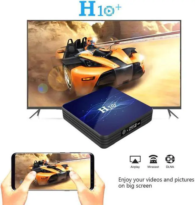 Alt view image 4 of 5 - Plus TV Box Android 9.0 1GB RAM 8GB ROM Network Player 2.4G 5G Wifi 4K H.265 Netflix Youtube Media Player(EU Plug)