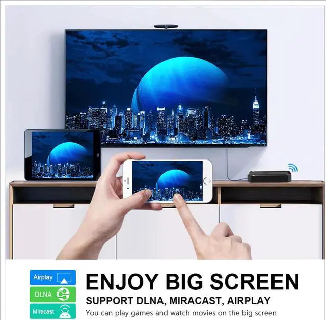 Alt view image 4 of 5 - TV Box Android 10.0 2GB 16GB Allwinner Android 10 Quad Core Set Top Box Allwinner H313 Smart TV Media Player TV Receiver