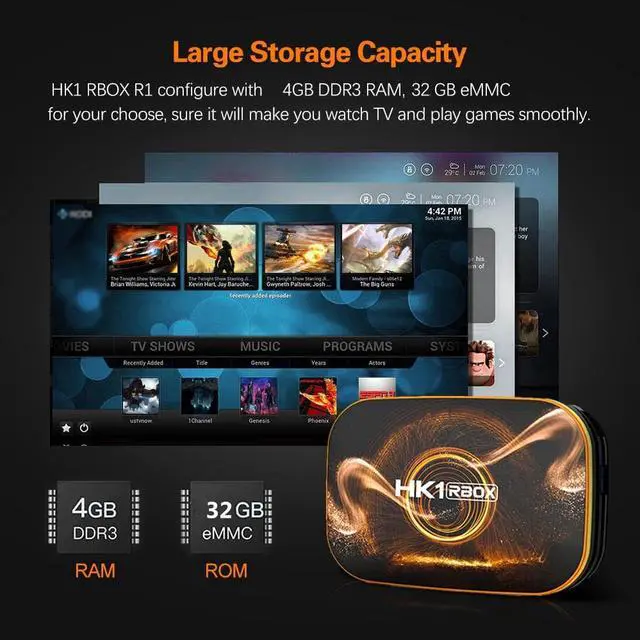 Alt view image 4 of 5 - RBOX Smart TV Box Android 10 4GB 32GB RK3318 1080P H.265 4K for Google Player Store Youtube Set Top Box