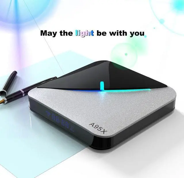 Alt view image 5 of 5 - F3 Air 6 RGB Light TV Box Android 9.0 S905X3 Wifi 4K 60 Fps for Youtube Media Player F3 AIR X3 Set Top Box EU Plug