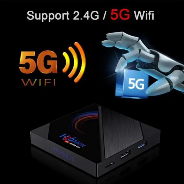 Alt view image 4 of 5 - Android 10.0 TV Box 5G Quad Core HD 6K HDMI WIFI Player 2+16G/4+32G/4+64G Quad-core 6K HD dual WiFi network set-top box