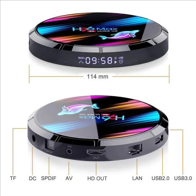 Alt view image 5 of 5 - Box Android 9.0 H96 max X3 Amlogic S905X3 4GB 128GB 64GB smart box 8K android box H96X3