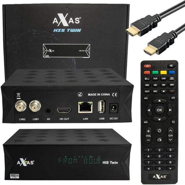 Alt view image 4 of 5 - TV Receiver Axas His Twin DVB-S2/S 1080P HD WiFi+Linux OS box E2 Open ATV 6.2 Linux H2.65 smart receiver