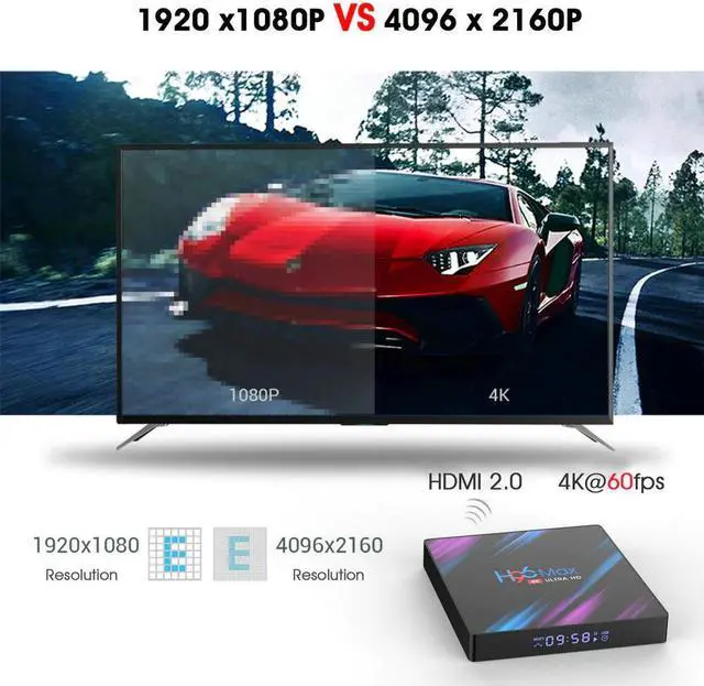 Alt view image 5 of 5 - MAX Smart TV Box Android 10.0 4G 64GB Quad Core Wireless IPTV Box 4K USB Netflix Youtube Android 10 Set Top Box Media Player