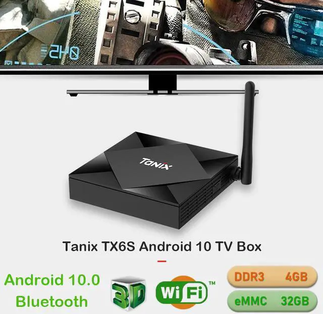 Alt view image 3 of 5 - TX6S TV BOX Android 10 Smart tv box 4GB RAM 32GB ROM TVBox Allwinner H616 Quad Core Box H.265 4K Media player