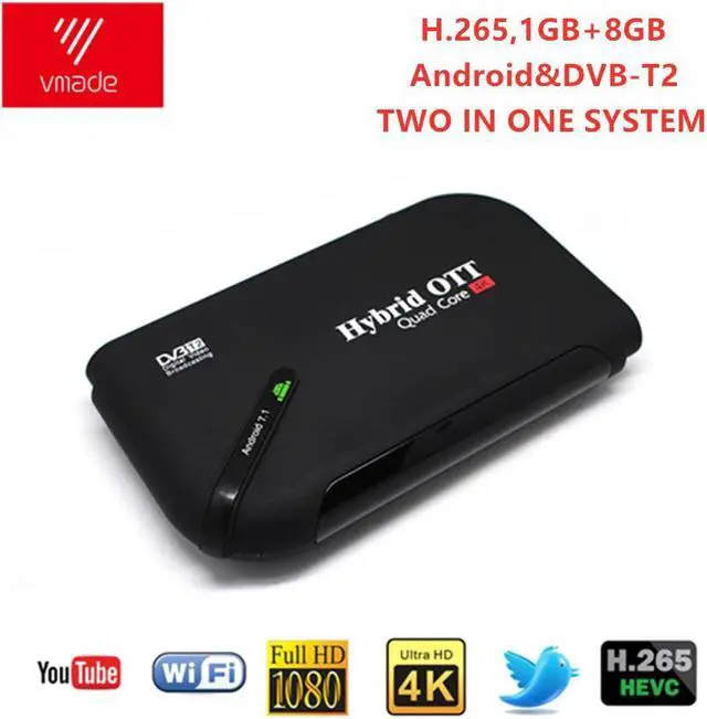 Main image of DVB T2 & Android Two-IN-One TV Box Android 7.1 Amlogic S905D 1GB 8GB H.264 Smart Set Top Boxes Support WIFI Media Player