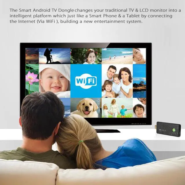 Alt view image 5 of 5 - V Android 7.1 TV Dongle RK3229 Quad-Core 1G / 8G UHD 4K HD Mini PC Miracast / DLNA H.265 WiFi Smart Media Player EU Plug