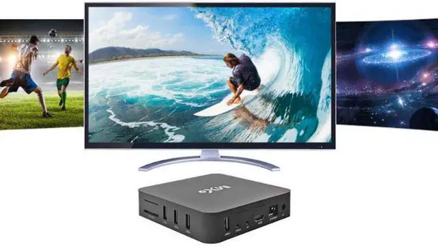 Alt view image 5 of 5 - 2020 New MX9 4K Quad Core 1GB RAM 8GB ROM Android 4.4 TV BOX 2.0 HD SD Slot 2.4GHz WiFi Set Top Box Media Player