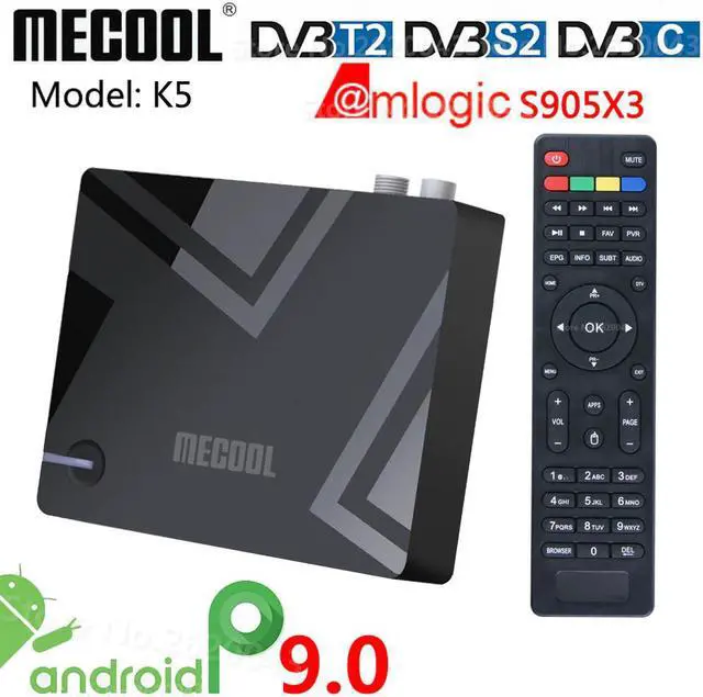 Main image of K5 Amlogic S905X3 Smart Android 9.0 TV Box DVB-S2 DVB-T2 DVB-C 2GB RAM 16GB ROM 2.4G 5G WiFi Bluetooth 4K HD Set top Box