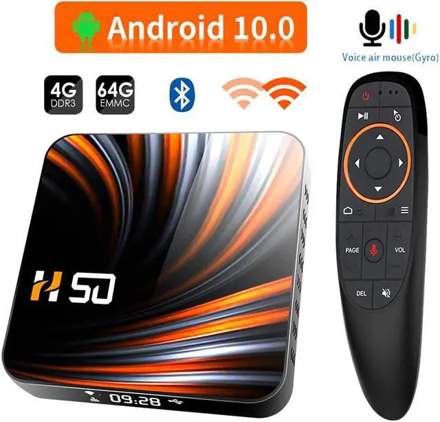 Main image of 2020 New Design H50 TV Box Android 10 4GB 32GB 64GB 4K Media Player android tv RK3318 Quad Core 1080P H.265 Smart TV Box