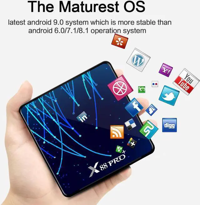 Alt view image 4 of 5 - PRO Plus Octa Core Android 9.0 TV Box 4GB 128GB Rockchip RK3368PRO TVBOX 1080p 4K Google Voice Assistant 32GB Set top Box