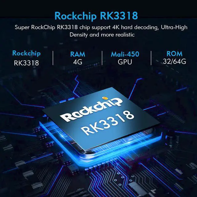 Alt view image 2 of 5 - BOX Android 10 Box DQ6 4GB RAM 64GB Rockchip RK3318 USB3.0 1080P H.265 4K 60fps Google Player Store Youtube Set Top Box