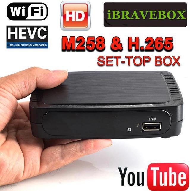 iBRAVEBOX M258 Smart TV Box Digital H.265 Full HD 1080P TV Turner Support  usb wifi Media Player Set Top Box 