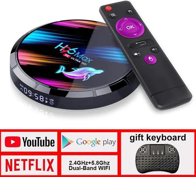 Main image of max TV Box Android TV Box Youtube HD 8K LEMADO TV Box Android 9.0 Google Voice Assistant  max X3 Smart Tv Box