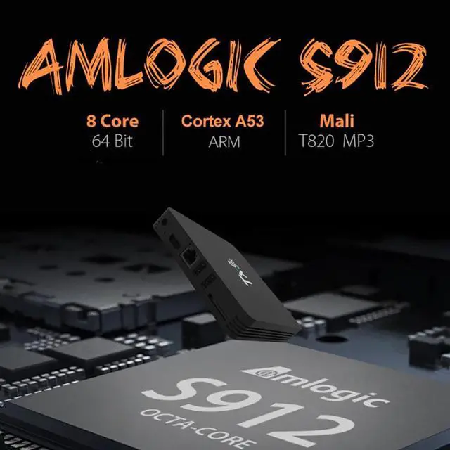 Alt view image 3 of 5 - S912 TX9S Smart Android TV Box OctaCore Set Top Box 2GB 8GB 4K 60fps 2.4G Wifi TVBOX Youtube Google Media Player