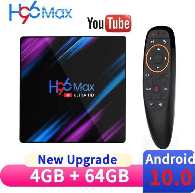 Main image of Android 10.0 TV Box  Max Rockchip RK3318 4K Smart TV Box 2.4G&5G Wifi BT4.0 Max 4GB 64GB Media Player Android Set Top Box