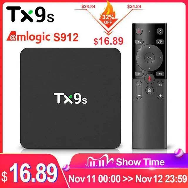 Main image of Android Smart TV Box Amlogic S912 2GB 8GB 4K 60fps TVBox 2.4G Wifi 1000M Google Assistant Voice tanix  tv box