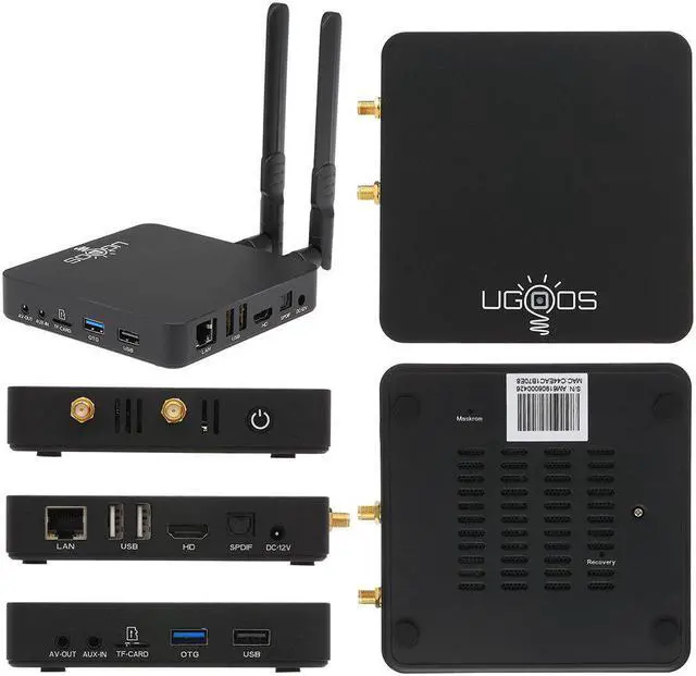 Alt view image 3 of 5 - AM6 AM3 Smart Android 9.0 TV Box Amlogic S922X 2GB LPDDR4 / 16GB 2.4G & 5G WiFi 1000M LAN DLNA BT 5.0 4K HD Media Player